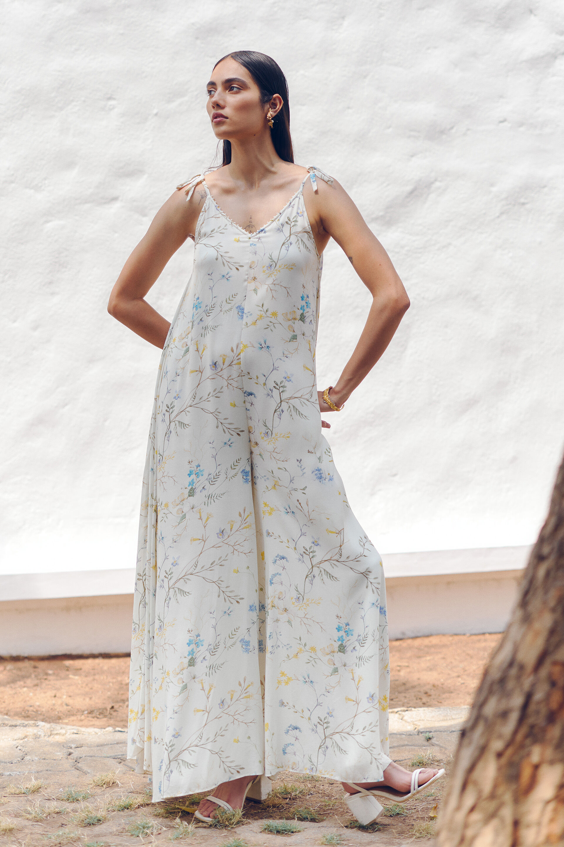 Neforio Jumpsuit, Cream, image 2